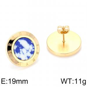 SS Gold-Plating Earring - KE65272-K
