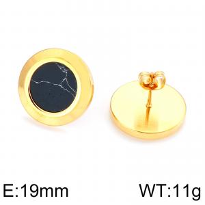 SS Gold-Plating Earring - KE65276-K