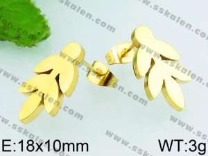 SS Gold-Plating Earring - KE65410-Z