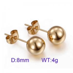 SS Gold-Plating Earring - KE65578-Z