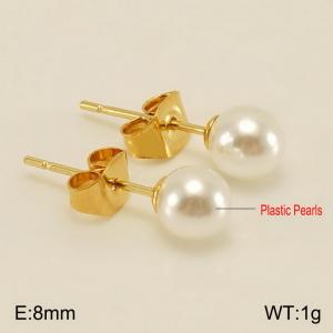 SS Gold-Plating Earring - KE65582-Z