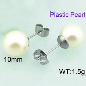 Plastic Earrings - KE66168-Z