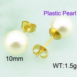 Plastic Earrings - KE66169-Z