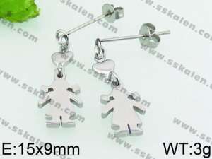 Stainless Steel Earring - KE66649-Z