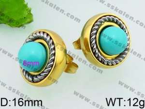 SS Gold-Plating Earring - KE66775-Z