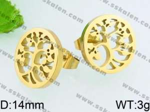 SS Gold-Plating Earring - KE67300-K