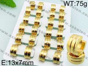SS Gold-Plating Earring - KE68042-TSC