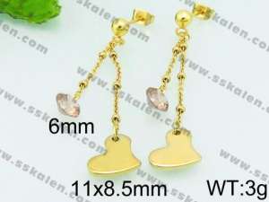 SS Gold-Plating Earring - KE68272-YJ