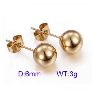 SS Gold-Plating Earring - KE68747-Z