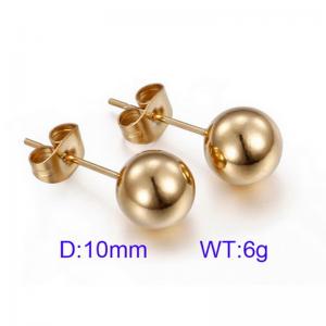 SS Gold-Plating Earring - KE68749-Z