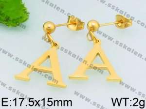 SS Gold-Plating Earring - KE69162-Z