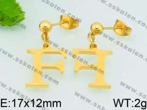 SS Gold-Plating Earring - KE69167-Z