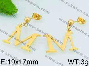 SS Gold-Plating Earring - KE69174-Z