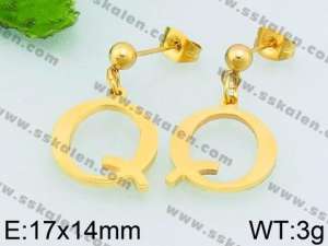 SS Gold-Plating Earring - KE69178-Z