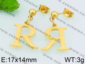 SS Gold-Plating Earring - KE69179-Z