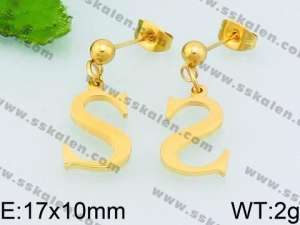 SS Gold-Plating Earring - KE69180-Z