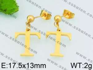 SS Gold-Plating Earring - KE69181-Z