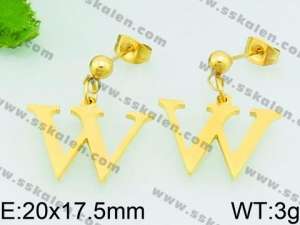 SS Gold-Plating Earring - KE69184-Z