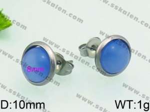 Stainless Steel Stone&Crystal Earring - KE70009-Z
