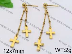 SS Gold-Plating Earring - KE70601-YJ