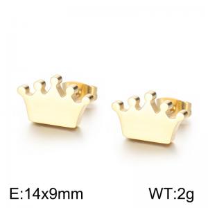 SS Gold-Plating Earring - KE71062-Z