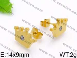 SS Gold-Plating Earring - KE71087-Z