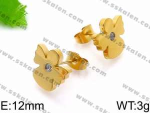 SS Gold-Plating Earring - KE71093-Z