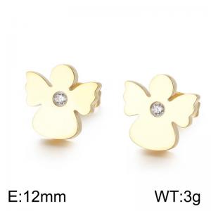 SS Gold-Plating Earring - KE71093-Z