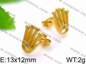 SS Gold-Plating Earring - KE71094-Z