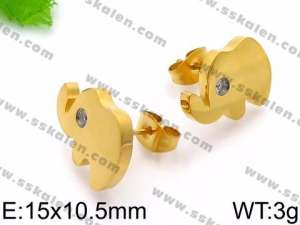 SS Gold-Plating Earring - KE71096-Z