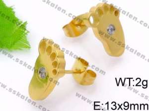 SS Gold-Plating Earring - KE71098-Z