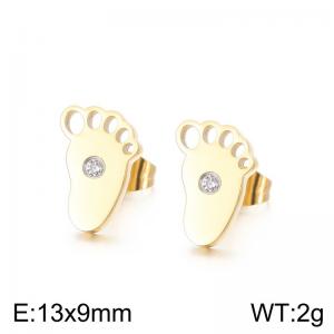 SS Gold-Plating Earring - KE71098-Z