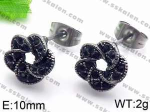 Stainless Steel Stone&Crystal Earring - KE71193-TSC