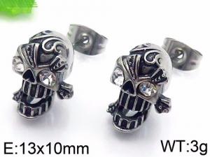 Stainless Steel Stone&Crystal Earring - KE71194-TSC