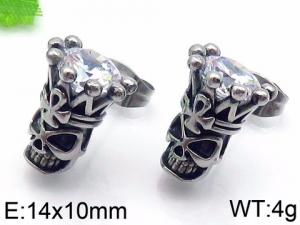 Stainless Steel Stone&Crystal Earring - KE71202-TSC