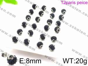 Stainless Steel Stone&Crystal Earring - KE71311-K