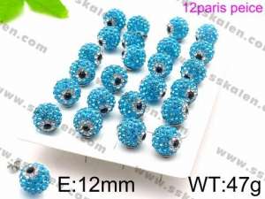 Stainless Steel Stone&Crystal Earring - KE71367-K