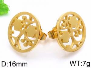 SS Gold-Plating Earring - KE71468-K