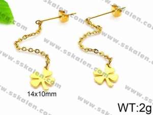 SS Gold-Plating Earring - KE74278-Z