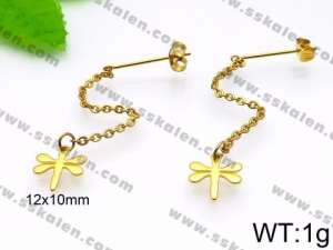 SS Gold-Plating Earring - KE74294-Z