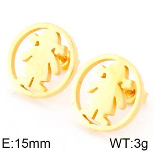 SS Gold-Plating Earring - KE74798-K