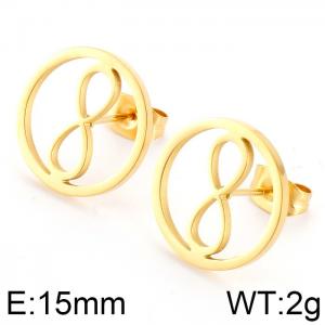 SS Gold-Plating Earring - KE74813-K