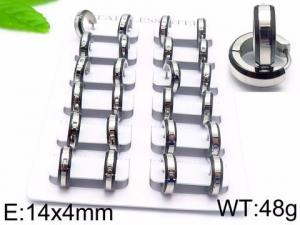 Stainless Steel Black-plating Earring - KE75202-XY