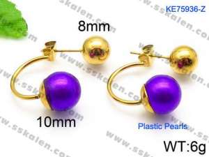 Plastic Earrings - KE75936-Z
