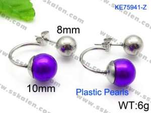 Plastic Earrings - KE75941-Z