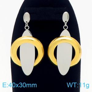 SS Gold-Plating Earring - KE76910-K