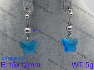 Stainless Steel Stone&Crystal Earring - KE76962-Z