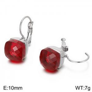 Stainless Steel Stone&Crystal Earring - KE79022-GC