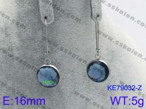 Stainless Steel Stone&Crystal Earring - KE79032-Z