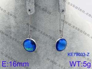 Stainless Steel Stone&Crystal Earring - KE79033-Z